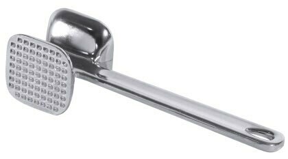 Vleeshamer aluminium hoogglans.