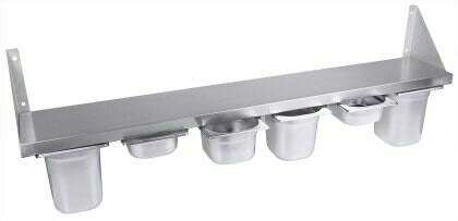 Wandplaat voor GN-containers 1/6