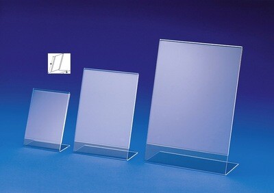 Transparent menu card holders