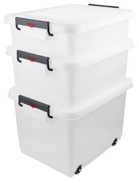 Transportcontainers 40 l, wit.