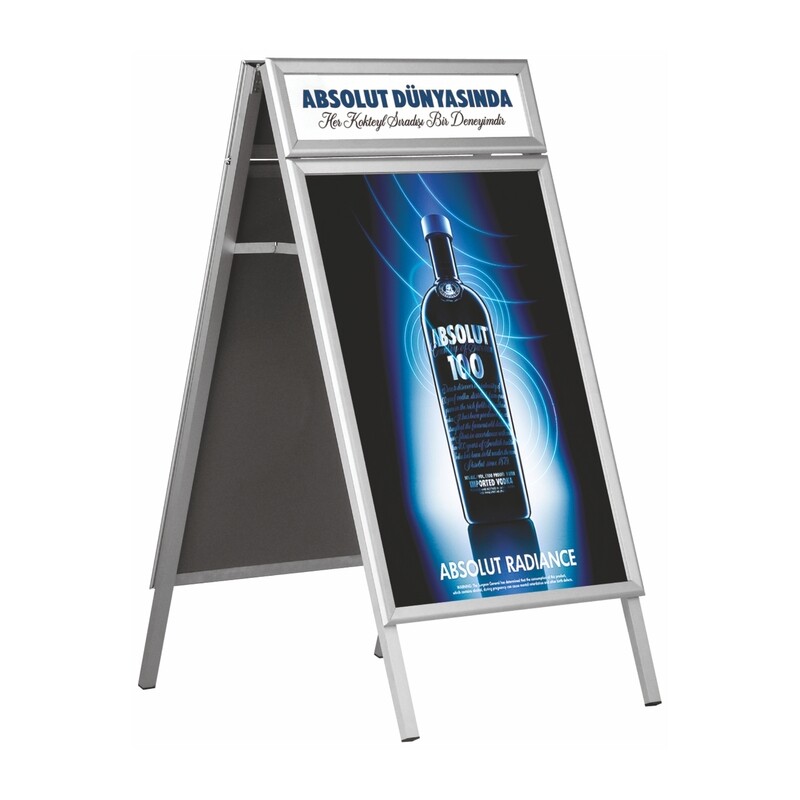 Stoepbord 32 mm A-BOARD - with SNAP FRAME HEADER / PAGE:59