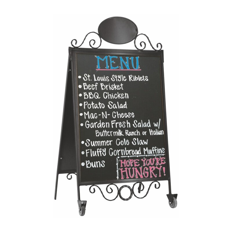 Antique A Board &quot;with Chalkboard&quot;.