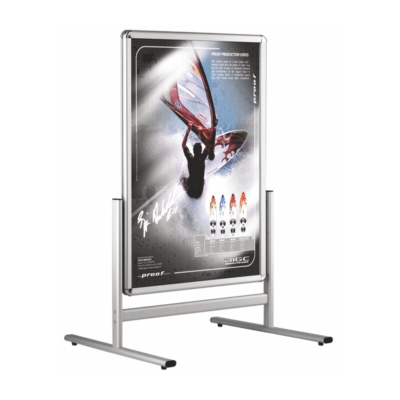 Dubbelzijdig stoepbord Alu Swing.
