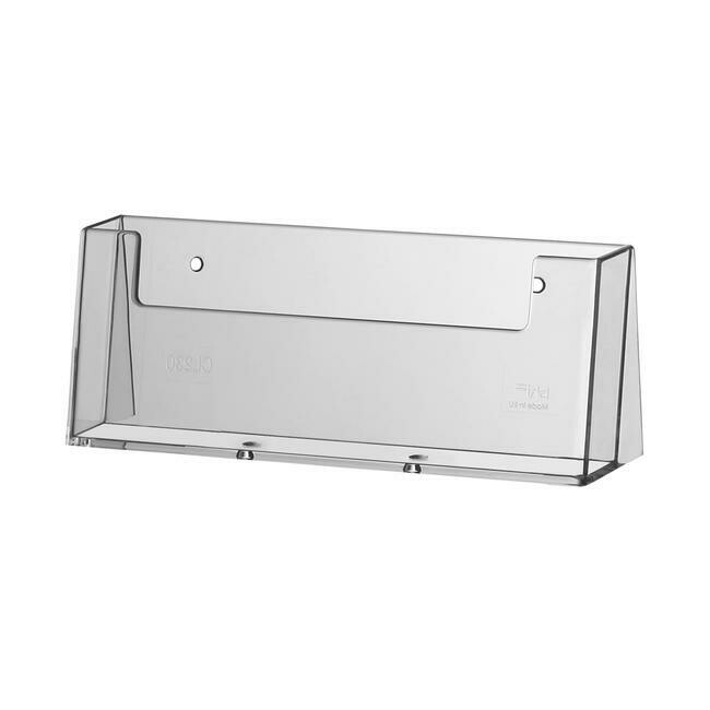 Leaflet dispenser in cross format 3 stroke folded A4