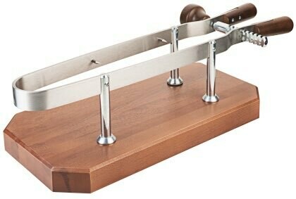 Hamhouder op houten voet.