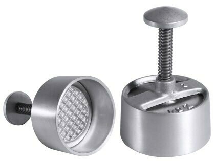 Tartaarpers / duitse biefstuk van aluminium.