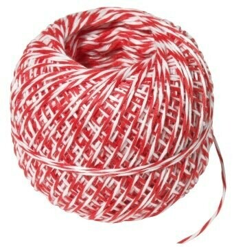 Worstgaren wit-rood-wit 150 m
