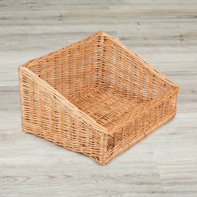 Rieten mand voor toonbank of schap