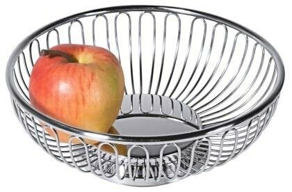 Ronde rvs fruitschaal