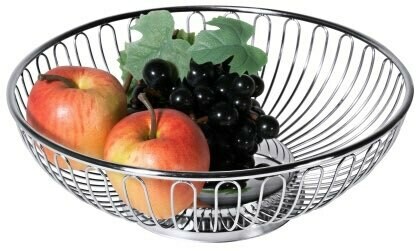Ronde rvs fruitmand ø25cm