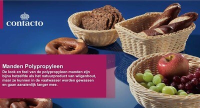 Manden van kunststof PP