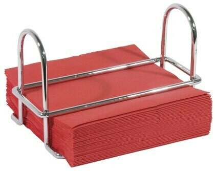 Servethouder chroom voor 33 x 33cm servetten 1/4 gevouwen.
