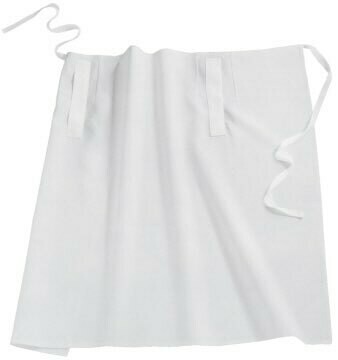 Schort 100 x 100 cm, wit