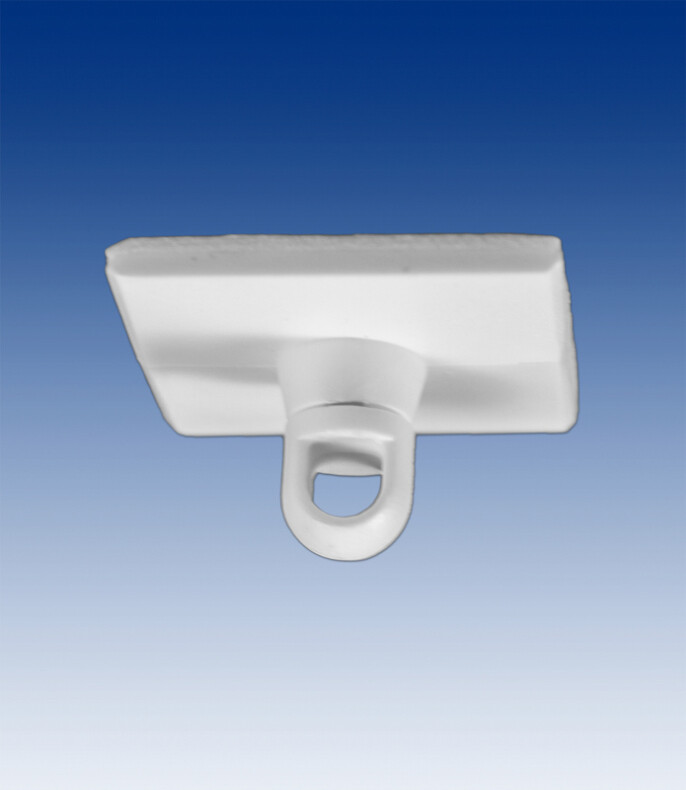 Ronddraaiende ophanghaak wit 30 x 30mm