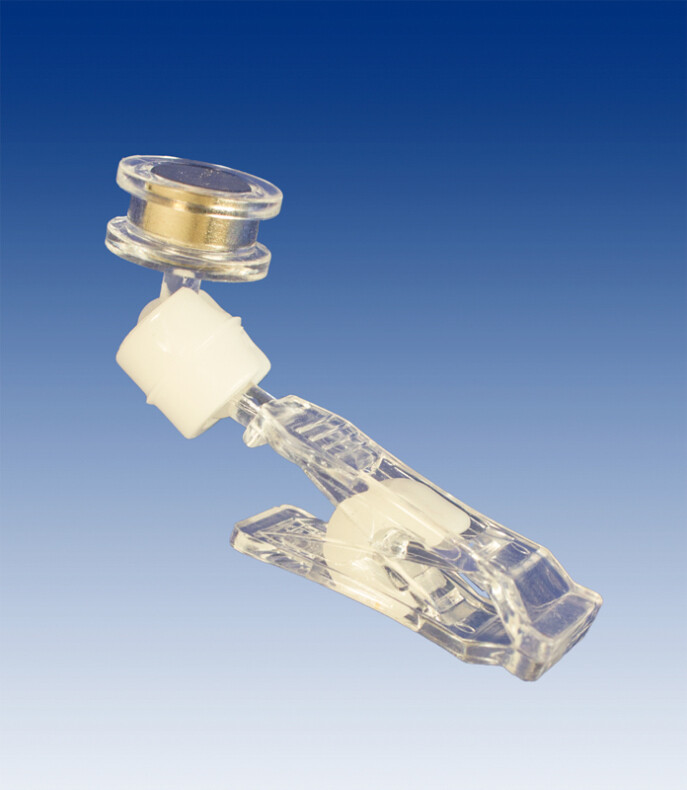 Plafondmagneet , rond met knijper