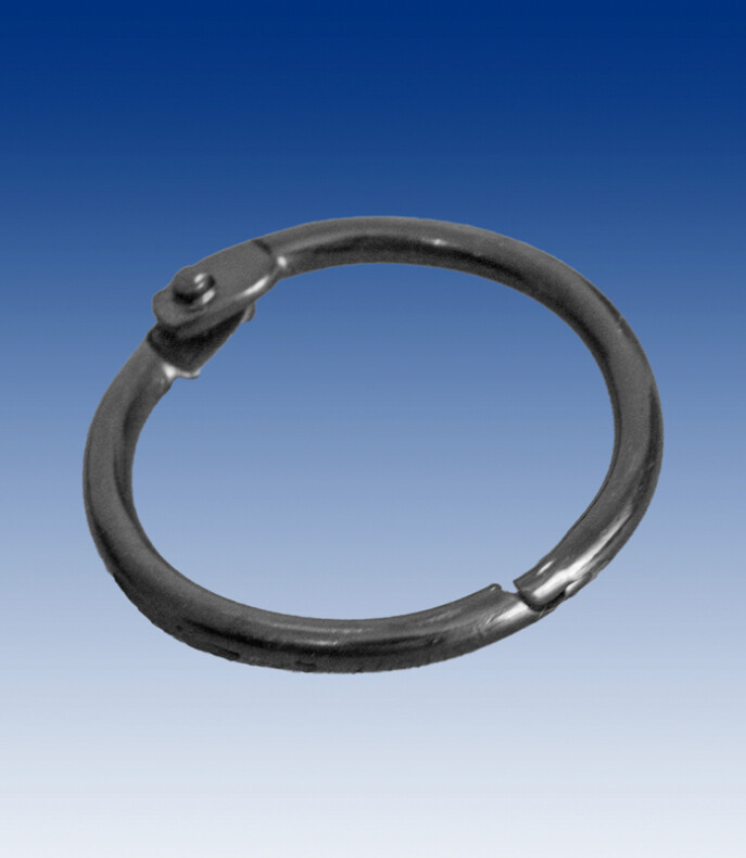 Zwarte afsluitbare bindring ø25mm