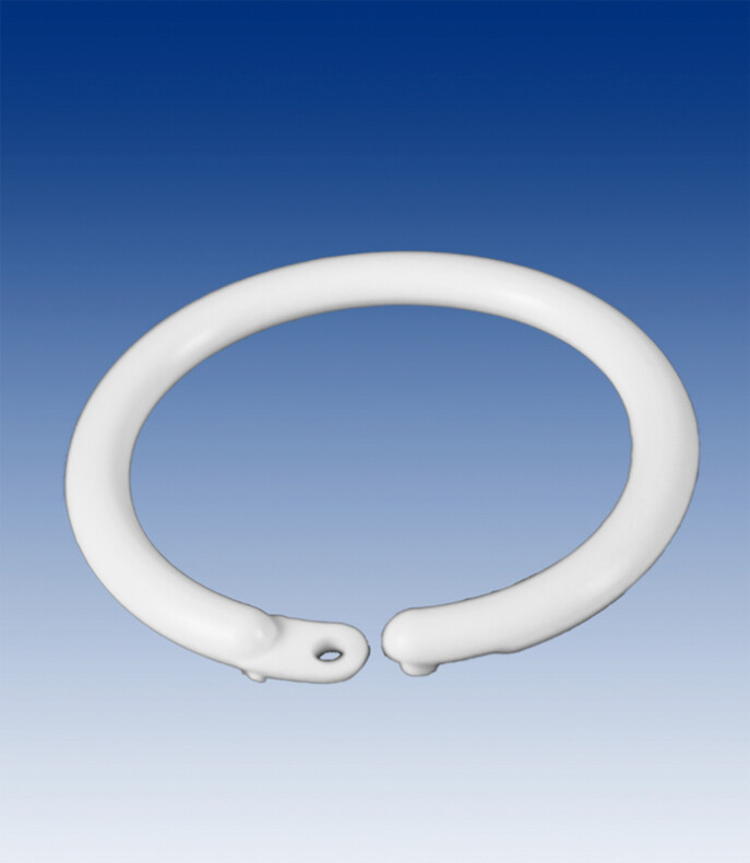 Afsluitbare ronde witte ring ø 22mm