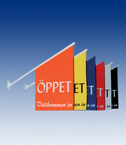 Reclamevlag met sleuf