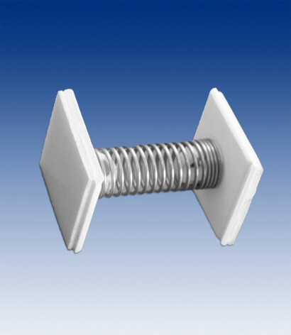 Wobblers op metalen veren.