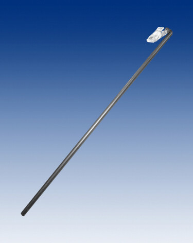 Buis met kleine kaartgrijper voor samengestelde display 600mm hoog.