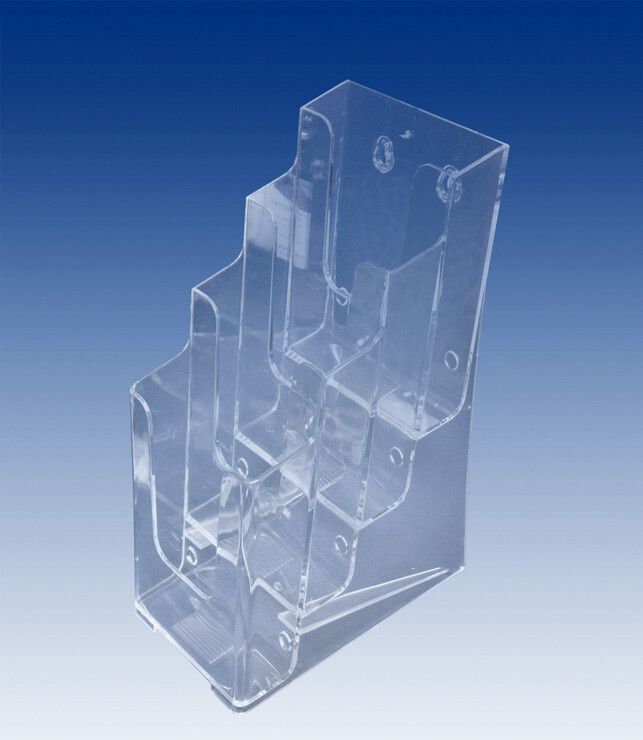 Leaflet dispenser for 1/3/ Long din A4 leaflets