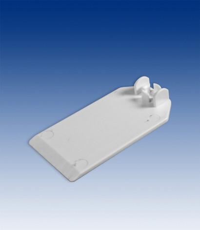 Platte voet 74x40mm,white ABS​