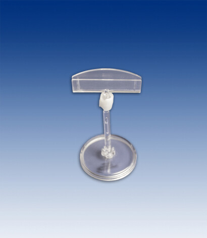 ø 50mm ronde voet met 50mm steel en 50mm kaarthouder