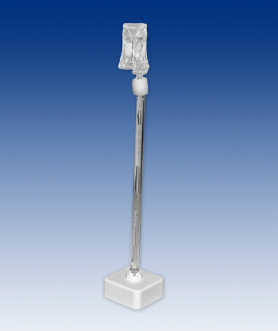 Grote magneet met 150mm steel en kleine knijper.