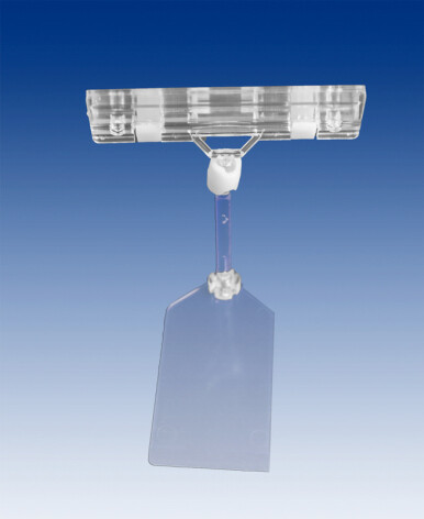 Vlakke voet met 50mm steel en 50mm kaarthouder, per 10 stuks.