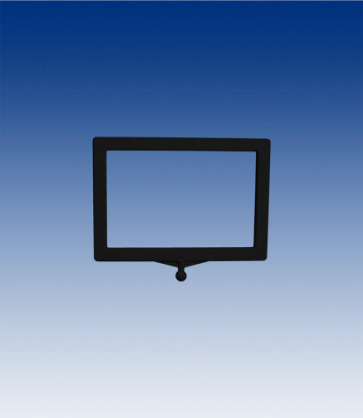 A7 prijskaartframe landscape,zwart, per 10 stuks