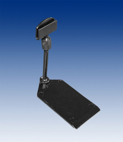 Vlakke voet, op steel 50mm en 27mm prijskaarthouder, per 10 stuks