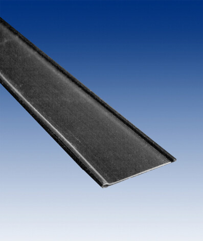 Prijskaart profiel met plakrug diverse hoogtes, zwart.