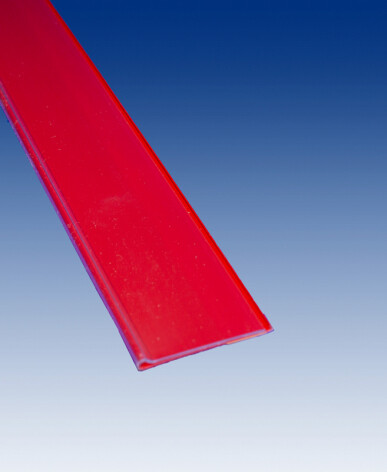 Prijskaart profiel met plakrug diverse hoogtes, blauw