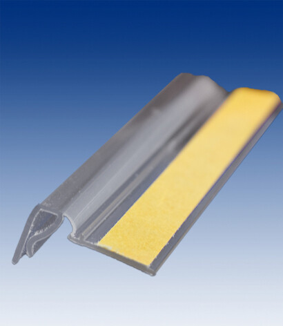 Prijskaart profiel met klemprofiel, plakrug