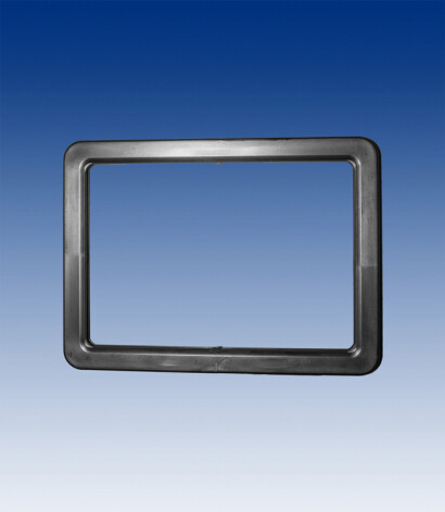 A4 frame horizontaal of landscape zwart