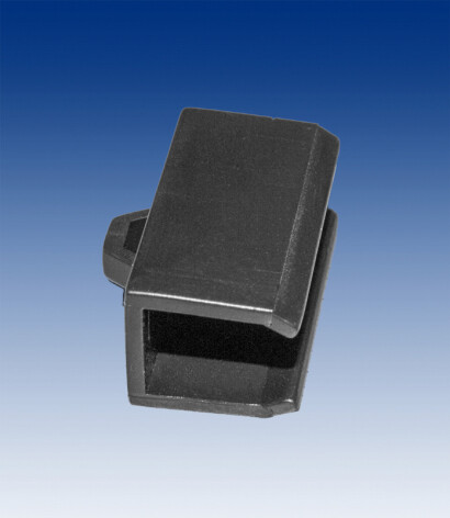 Profielclip voor frames voor ophanghaken. Zwart.
