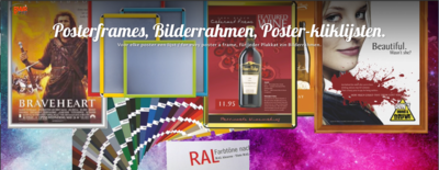 Posterhouder met kliklijsten
