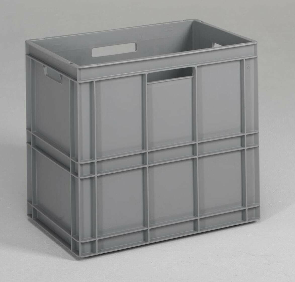 Euronorm kunststof transport bak 600x400x544 mm, 100 ltr, grijs