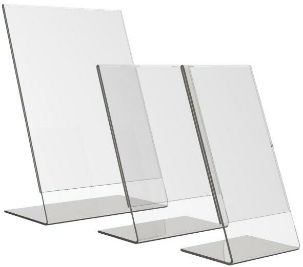 A4 Menu card holder, table model L type