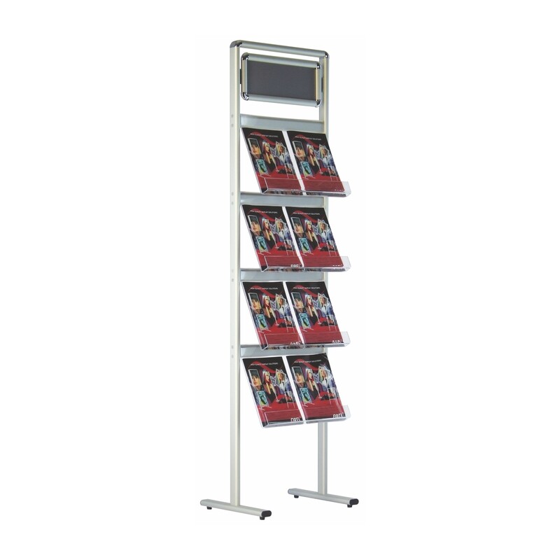 Classic Brochure Stand “with Snap Frame Header”