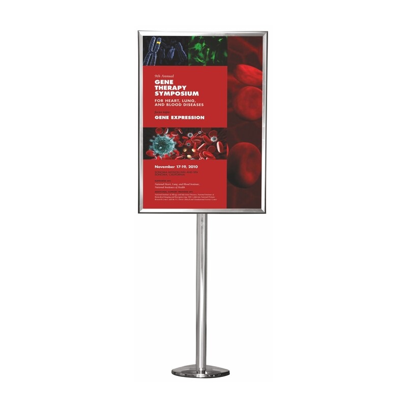 Chrome Poster Stand