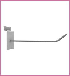 Metal hook for slatwall