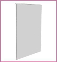 Poster holder or pricelist holder for slat walls.