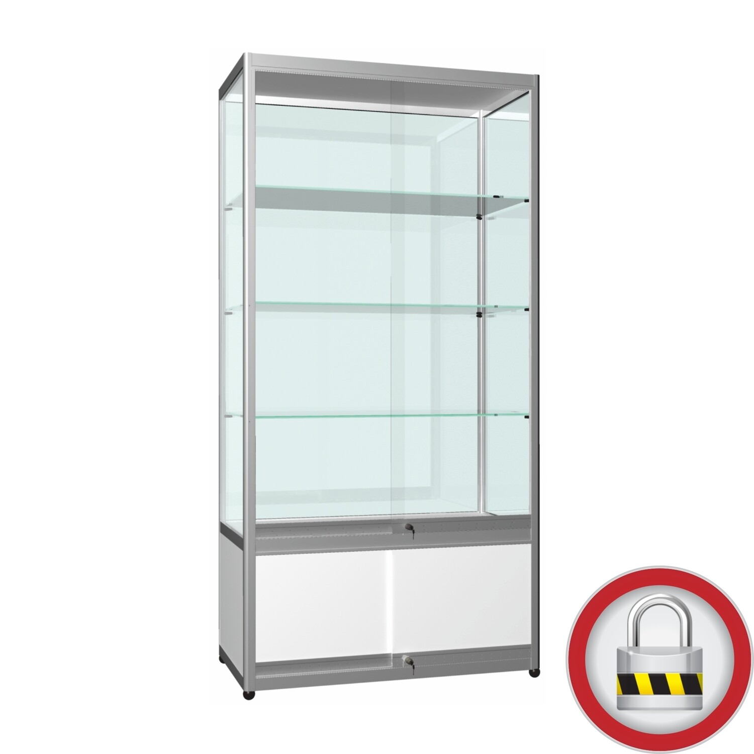 Tower Showcase “Sliding Doors with Storage”
