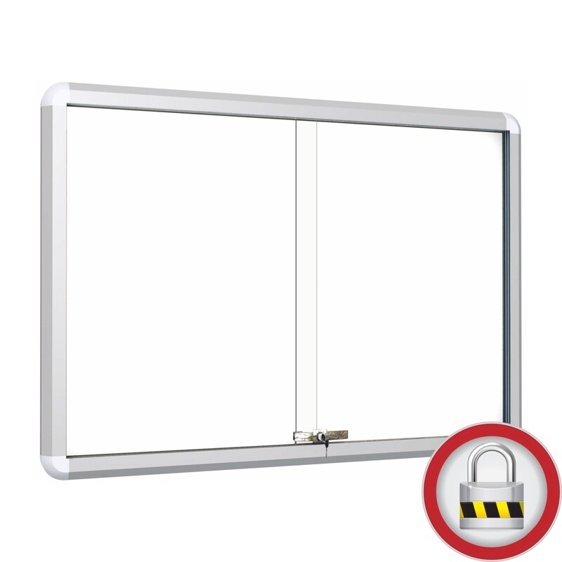 Ball Bearing Sliding Doors Notice Board “Magnetic”