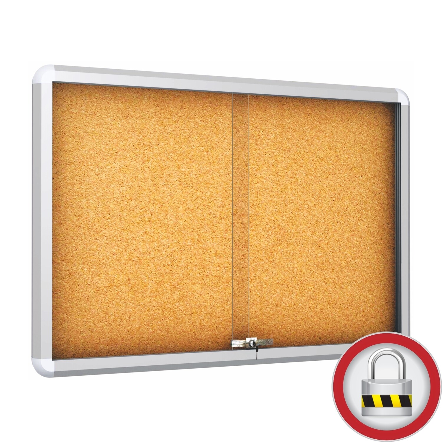 Ball Bearing Sliding Doors Notice Board “Magnetic”