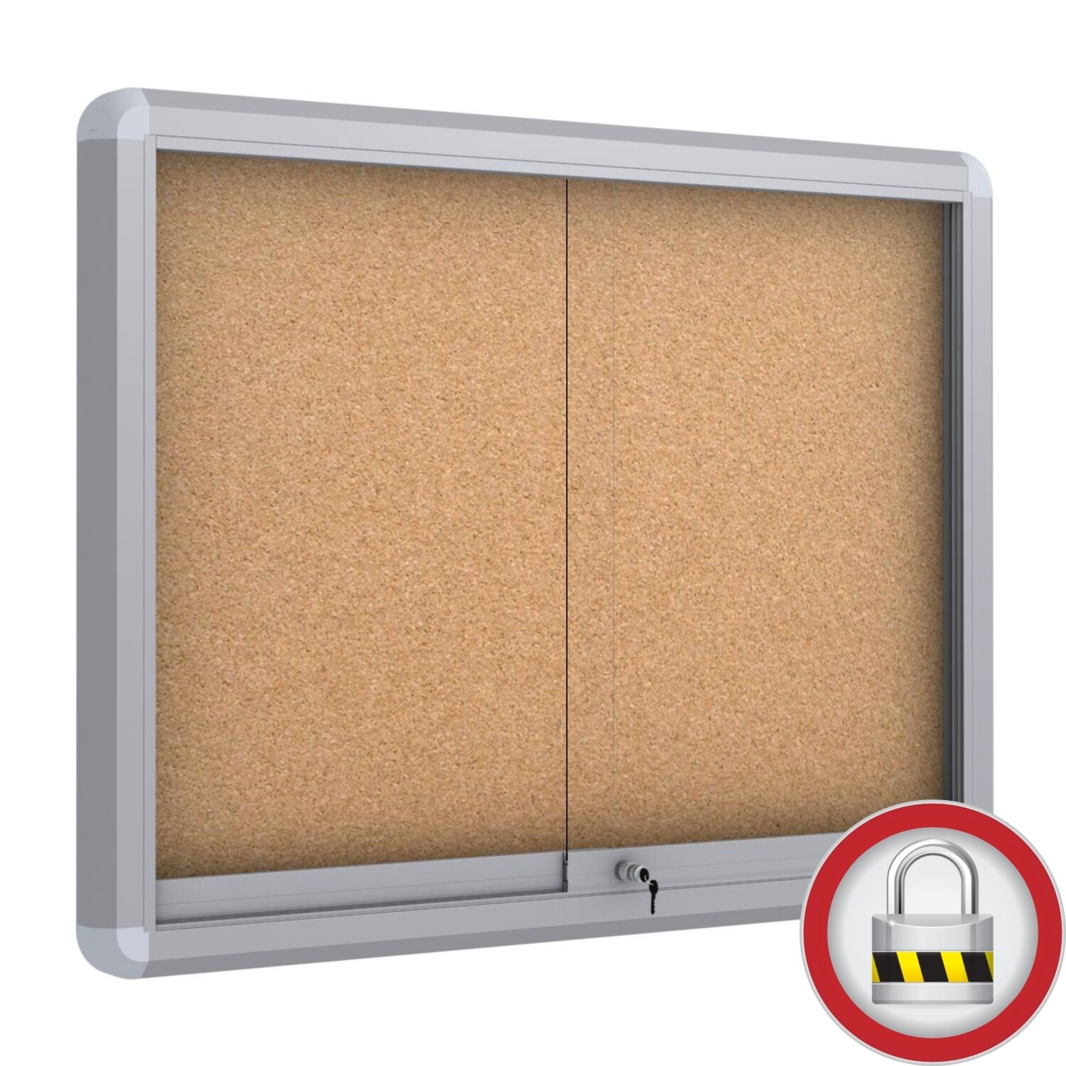 Ball Bearing Sliding Doors Notice Board “Magnetic”