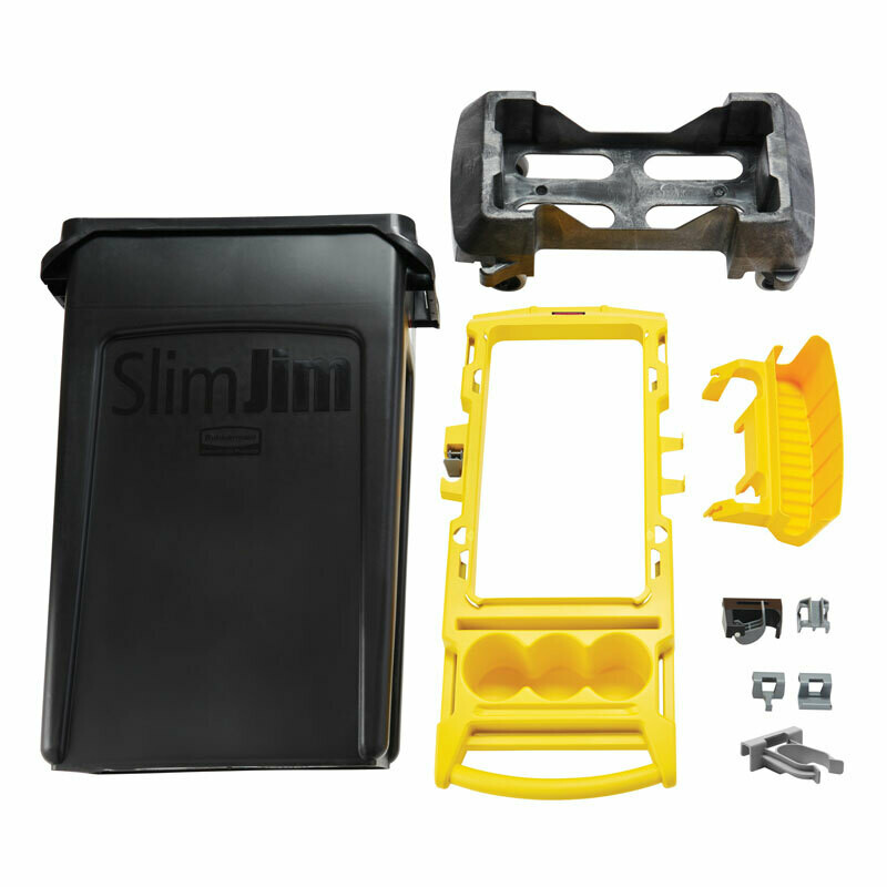 SLIM JIM RIM CADDY KIT MET PULSE CLIP, RUBBERMAID