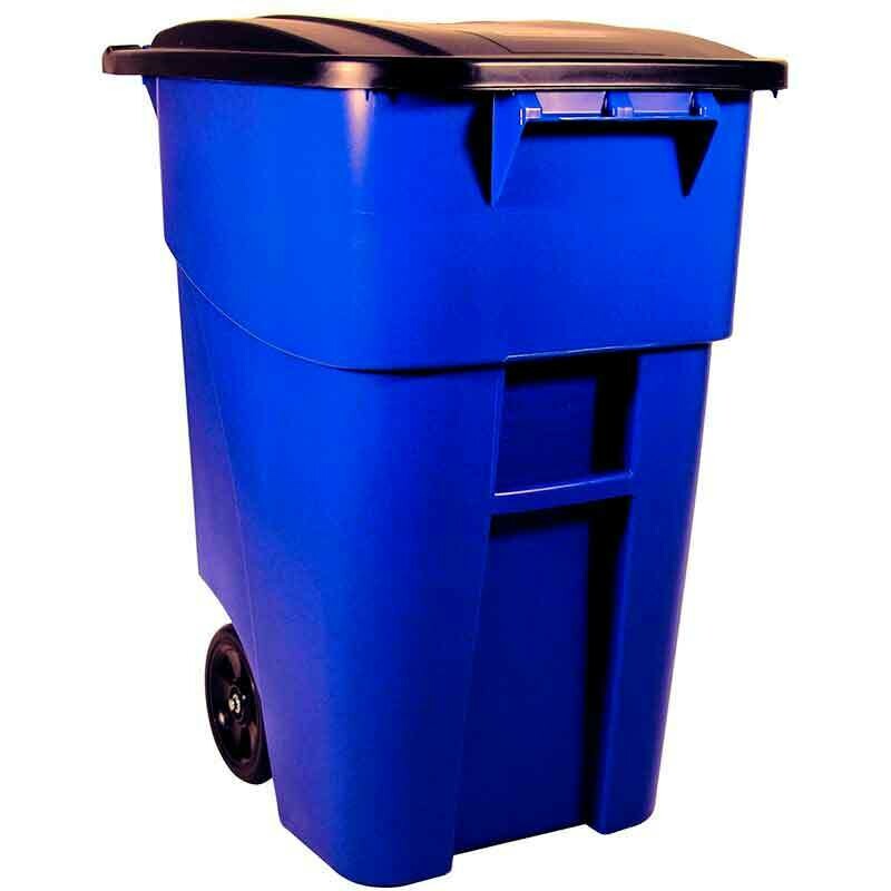 BRUTE ROLL CONTAINER WITH LID 189,3 LTR, RUBBERMAID