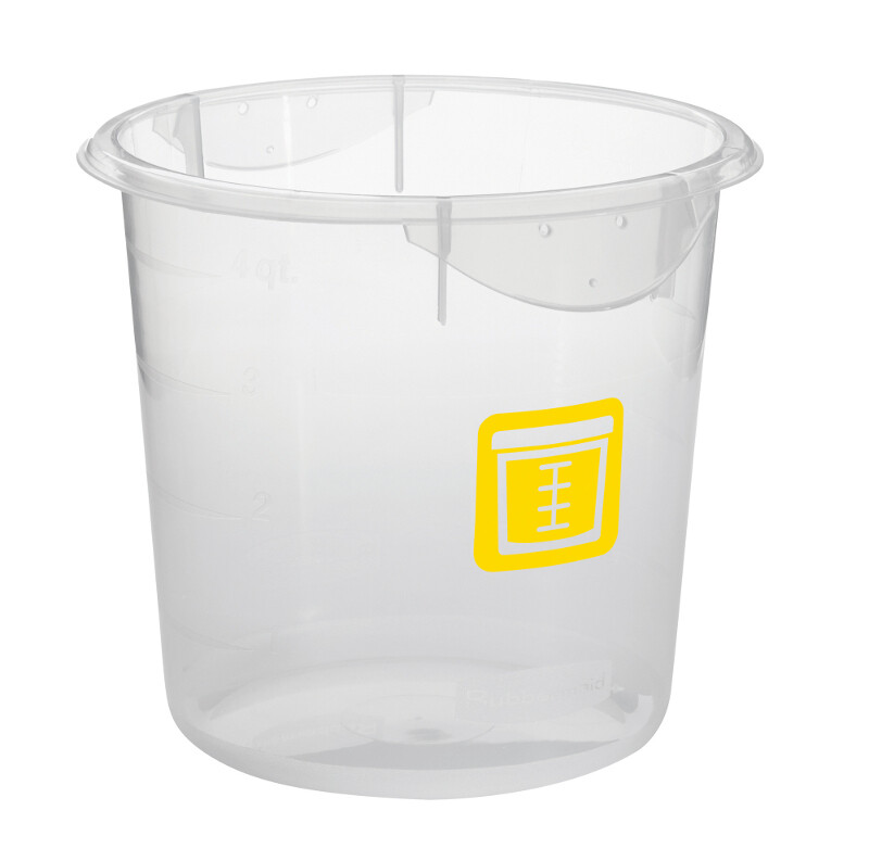 ROUND FOOD CONTAINER 3,8 LTR FRIED MEAT, RUBBERMAID